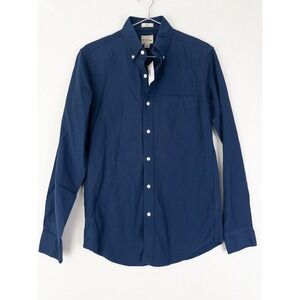 NWT J Crew Slim Fit Shirt Mens XS Blue Button Down Casual Cotton